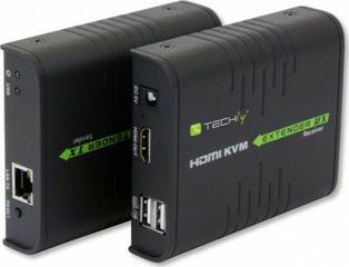 Techly Επέκταση HDMI και KVM - (IDATA HDMI-KVM2)