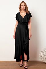 ΜΑΥΡΟ ΜΑΞΙ ΦΟΡΕΜΑ ΑΣΥΜΕΤΡΟ ΜΕ ΒΟΛΑΝ