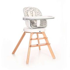 ΚΑΡΕΚΛΑΚΙ ΦΑΓΗΤΟΥ NAPOLI 360° 3 IN 1 GREY HEXAGONS LORELLI