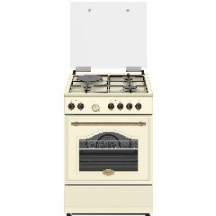Κουζίνα υγραερίου και ρεύματος Robin BN-72 BEIGE ρετρό σχεδιασμού 60lt με 4 εστίες Υ85cmxΠ60cmxΒ85cm