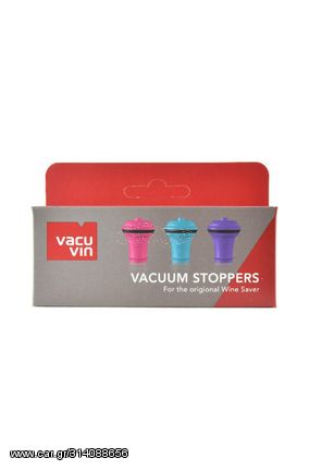 Vacu Vin Vacuum wine stoppers 3 items
