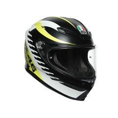 AGV K6 E2205 TOP - RAPID 46 MATT BLACK/WH/YELLOW ΠΡΟΣΦΟΡΑ ΑΠΟ 518Ε