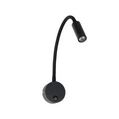 Φωτιστικό τοίχου - απλίκα LED 3W 300lm 36° Reading Light θερμό λευκό 2700K μαύρο αλουμίνιο Μ6.5xΠ22.5xΥ23cm