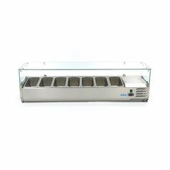 Ψυγείο Σαλατών - Πίτσας 7 Θέσεις 1/3Gn 160x40x44 MAXIMA - Καινούργιο.