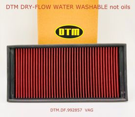 33-2857 DTM AUDI Q7 07-15 /-4,2-5,0-6,0 DRY-FLOW PANEL FILTER DTM Κ&Ν DISTRIBUTOR DTM USA DF-992857 / YOU NEED 2 FILTERS