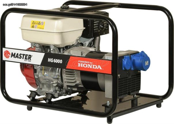 Γεννήτρια HG6000 Master Βενζίνης Μονοφασική HONDA GX270