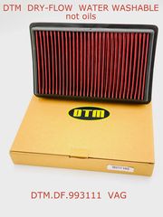 33-3111 DTM VW ARTEON-T-ROC-GOLF SPORTVAN-TOURAN-TIGUAN II-POLO-GOLF VII- 1,5-17-21 /DRY-FLOW PANEL FILTER DTM Κ&Ν DISTRIBUTOR DTM DRY-FLOW USA DF-993111