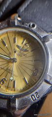 ρολοι σπανιο συλλέκτικο,,..Breitling.. με χρυσο κατραν και δερματινο διπλο λουρακι με λευκη ραφη .. Αν θέλετε να δείτε όλες τις αγγελίες μου πατήστε κάτω από το όνομα μου ευχαριστώ για τ