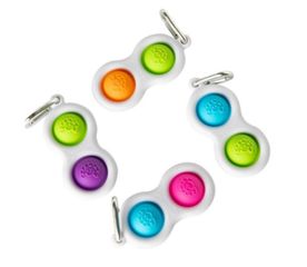 Pop It Παιχνίδι ΑντιΣτρες - Bubble πολυχρωμο Διπλο Spinner (oem)(bulk)