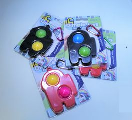 Pop It Παιχνίδι ΑντιΣτρες - Bubble μικρο Μπρελοκ Among As - Spinner (oem)(bulk)