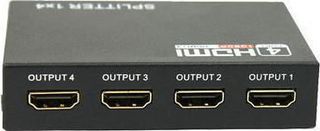 FTT14-002 3D FHD HDMI Splitter 1 είσοδος/4 έξοδοι