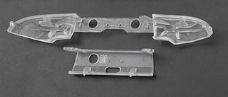 Ανταλλακτικά κουμπιά set LB RB Button Bumper Replacement Trigger Buttons Part for Xbox One S Slim Controller Joystick Trigger Clear (OEM)