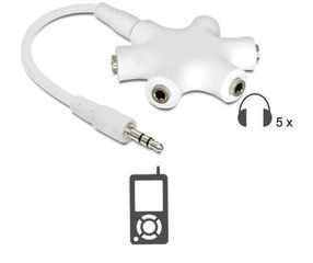 Splitter 5 θεσεων 3.5mm jack (oem)