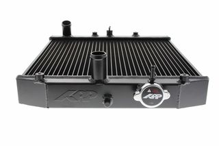 Ψυγείο νερού αλουμινίου APP μαύρο για Honda Civic 92-00 Dseries D13 D14 D15 D16 SOHC