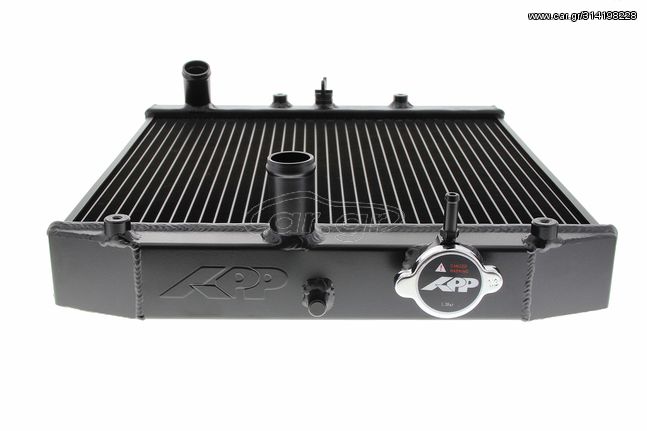 Ψυγείο νερού αλουμινίου APP μαύρο για Honda Civic 92-00 Dseries D13 D14 D15 D16 SOHC