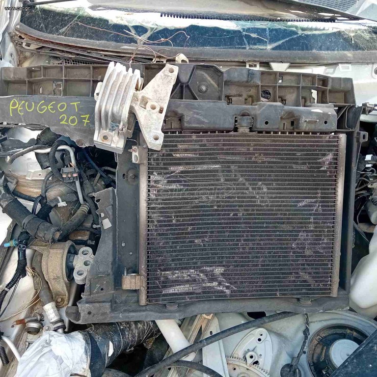 Ψυγειο Νερου με Βεντιλατερ και Μετωπη Peugeot 207 1400cc Βενζινη 06-14