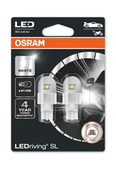 Osram W16W 12V 2W (16W) W2.1x9.5d LedRiving Cool White 6000K 2τμχ