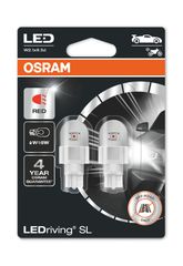 Osram W16W 12V 2W (16W) W2.1x9.5d LedRiving Cool White 6000K 2τμχ. 921DRP-02B