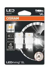 Osram WY21W Ledriving Sl Amber 12V 1.8W 12V 2τμχ 7504DYP-02B