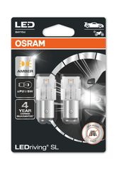 Osram P21/5W BAY15D 1157 Ledriving SL Θερμό 12V 2τμχ 7528DYP-02B