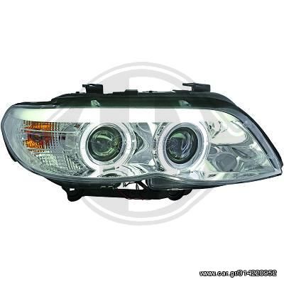 BMW X3 E53 ANGEL EYES CHROME / ΕΜΠΡΟΣ ΦΑΝΑΡΙΑ ΧΡΩΜΙΟ 