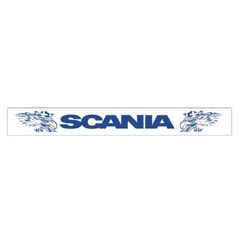 Λασπωτήρας  SCANIA - 240 cm x 35 cm - Λευκός με Μπλε Λογότυπο