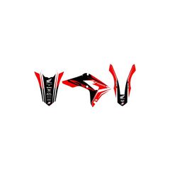 Κωδ.217928 BLACKBIRD RACING σετ αυτοκόλλητα 2137N για HONDA CRF 450 R 02-04 μαύρο-πορτοκαλί-κόκκινο-λευκό τηλ.215-215-8211