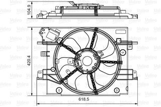 Βεντιλατέρ A/C DACIA DUSTER 2010 - 2013 VALEO 696880