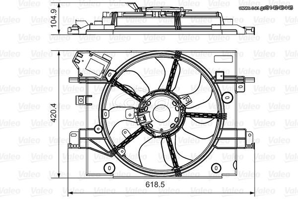 Βεντιλατέρ A/C DACIA DUSTER 2010 - 2013 VALEO 696880