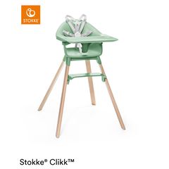 Stokke Clikk high chair Κάρεκλα Φαγητού Clover Green δώρο το Cushion