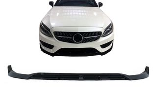 ΕΜΠΡΟΣ ΣΠΟΙΛΕΡ Mercedes C-Class W205 Sedan S205 T-Modell A205 Cabriolet C205 Coupe (2014-2019) Sport Line Piano Black