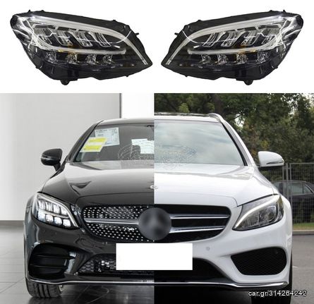 ΦΑΝΑΡΙΑ ΕΜΠΡΟΣ Mercedes C-Class Full LED Headlights W205 S205 (2019-up) LHD