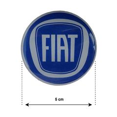 FIAT ΑΥΤΟΚΟΛΛΗΤΑ ΣΗΜΑΤΑ ΖΑΝΤΩΝ 5 cm ΜΠΛΕ ΜΕ ΕΠΙΚΑΛΥΨΗ ΣΜΑΛΤΟΥ  - 4 ΤΕΜ.