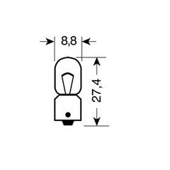 ΛΑΜΠΑΚΙΑ ΜΙΝΙΟΝ 12V T4W BA9s ΠΡΑΣΙΝΑ