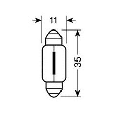 ΛΑΜΠΑΚΙΑ ΜΩΒ ΣΩΛΗΝΩΤΑ 12V/C5W 35mm