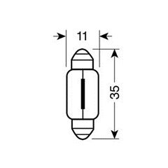 ΛΑΜΠΑΚΙΑ ΚΟΚΚΙΝΑ ΣΩΛΗΝΩΤΑ 12V/C5W 35mm