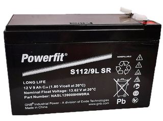 GNB Industrial Power By Exide Technologies 12v Powerfit S112/9L SR  9Ah VRLA  Long Life