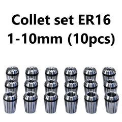 Collet set ER16 – 1-10mm (10pcs)