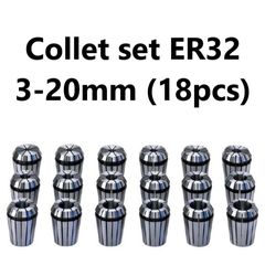Collet set ER32 – 3-20mm (18pcs)