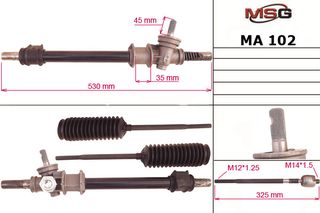Πυξίδα διεύθυνσης/αντλία Μηχανική MAZDA 323 1990 - 1992 ( BG ) MSG MZ4001