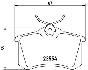 Τακάκια Σετ NISSAN NOTE 2005 - 2009 ( E11 ) BREMBO P 68 024