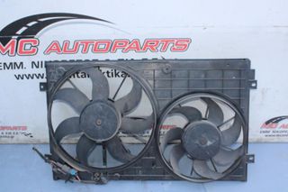 Βεντιλατέρ  SEAT LEON (2005-2013)  1K0121207T   διπλό σε πλαίσιο