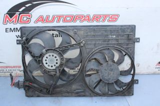 Βεντιλατέρ VW POLO (2002-2009) 6Q0121207E διπλό σε πλαίσιο