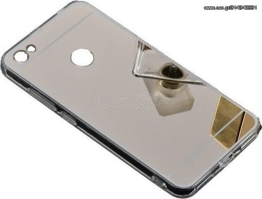 Mirror Back Cover Σιλικόνης Silver (Xiaomi Redmi Note 5a Prime)