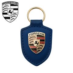 Porsche leather original keyring