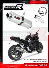 Εξάτμιση Τελικό Dominator Oval S.Steel Yamaha  FZ1 Fazer 1000  S/N 2006-2015 Με Προδιαγραφές Θορύβου(Περιλαμβάνει Σιγαστήρα)