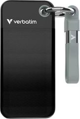 Verbatim Pocket USB 3.2 / USB-C Εξωτερικός SSD 1TB M.2 Black/Grey