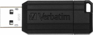 Verbatim PinStripe 32GB USB 2.0 Stick Μαύρο