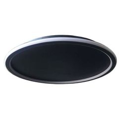 φωτιστικό οροφής LED TARRAGONA BLACK με δυνατότητα επιλογής φωτός 76W 7600L Φ50x 5cm