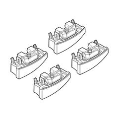 Nordrive Kit Άκρα-Πόδια για Μπάρες Bmw Σειρά 3 4D E90 2005-2011 4τμχ